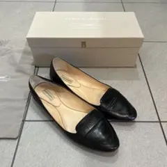 ファビオルスコーニ　フラットシューズ (36 1/2) レザー 黒23.5cm