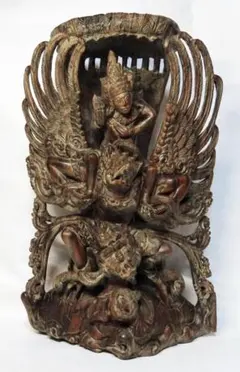 バリ 木彫り ガルーダ ヴィシュヌ神 33cm