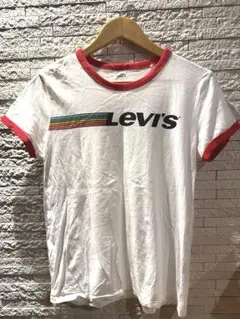 Levi's ロゴ Tシャツ ホワイト/レッド