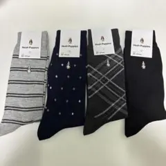Hush Puppies メンズソックス 4足セット 25-27cm