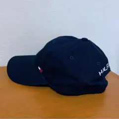 TOMMY HILFIGER バッグロゴ 刺繍 コット ン キャップ ネイビーのサムネイル