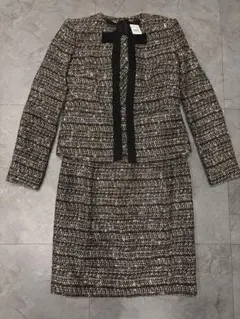 近年モデル GUCCI スパンコールラメ ツイード セットアップ 42 