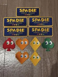 SPADIE POKER LEAGUE ワッペンステッカー ポーカー11枚
