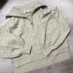 ハーフジップニット