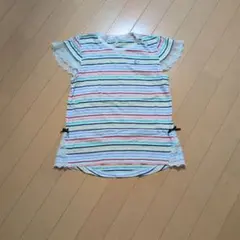 組曲KIDS マルチボーダーAラインTシャツのサムネイル
