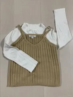 女の子　ニット　ハイネック　120センチ