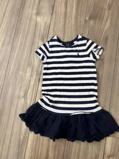 Ralph Lauren ストライプ ワンピースブルマセット12M