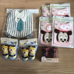 ベビースタイとパンツ　靴下　9点セット　出産準備に