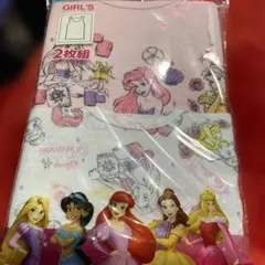 ディズニープリンセス タンクトップ 2枚組 120