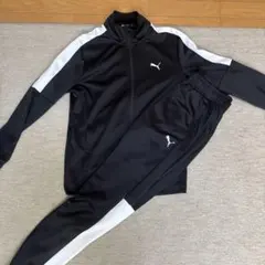 Puma ジャージ上下セット ブラック/ホワイト