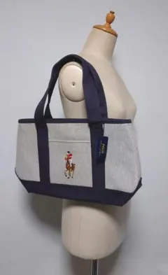 未使用✨ポロラルフローレン SCHOOL TOTE MD ビッグポニー バッグのサムネイル