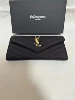 Yves Saint Laurent 長財布 ブラック