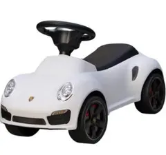 ポルシェ 正規ライセンス 911ターボS 乗用玩具 足けり 車 ホワイトのサムネイル