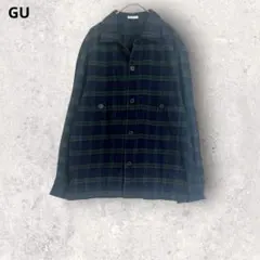 GUジーユー　チェック柄　長袖シャツ　S コットン100% カジュアル