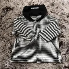 COMME CA ISM ストライプ 長袖Tシャツ 70