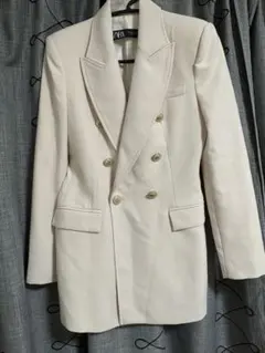 ザラZARA ダブルブレストジャケット 金ボタン 入学式 XS 薄ピンク