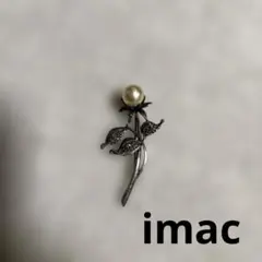 imac アンティーク風パールブローチ