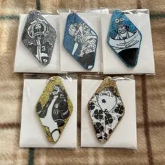 ONEPIECE グリッター アクリルキーホルダー サンジ ウソップ ブルック