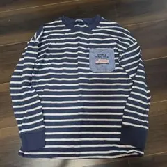 klädkåp ストライプ 長袖カットソー 130　電車