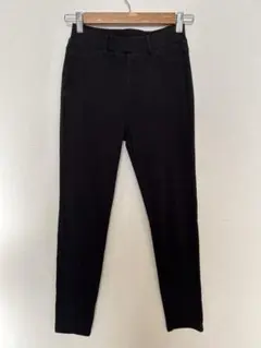 無印良品　レディース　ストレッチレギンスパンツ　黒　S ②