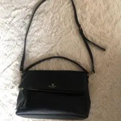 Kate spade★2wayショルダーバッグ　タッセル付　黒　ハンドバッグ