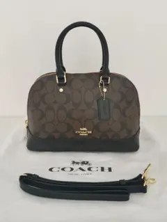 コーチ｛ショルダーバッグ ハンドバッグ2wayバッグブラウンレディース防塵袋付き