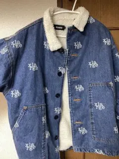 【総柄】XLARGE エクストララージGジャン　ボアデニム