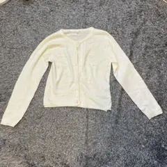 160カーディガン白