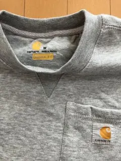 ⭐️新品同様⭐️カーハート　霜降り　グレー　ポケット付き　スウェット　前V 裏起毛