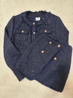 完売品　MOTF PREMIUM グリッター ツイード ジャケット＆スカート