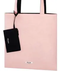 PRADA BEAUTY オリジナル トートバッグ ピンク ノベルティーのサムネイル