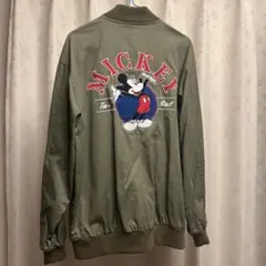 RODEO CROWNS ロデオクラウンズ ミッキー MA-1 カーキ　Lサイズ