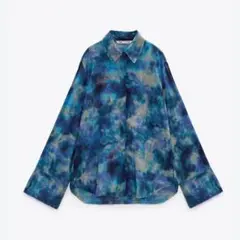 ZARA　ザラ　ブラウス　タイダイシャツのサムネイル