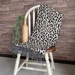 レオパード柄大判マフラー