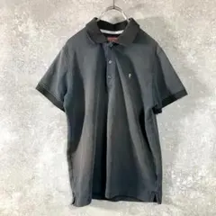 MARK&LONA　ポロシャツ　半袖　ブラック　ドクロ　ゴルフ　ワンポイントのサムネイル