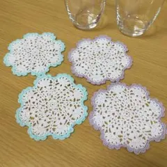 コースター　レース編み　ハンドメイド