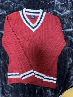 vネックニット ケーブル