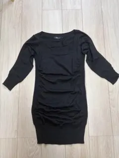 ブラック 長袖ニット 38