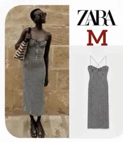 ✳️美品✳️ZARAサマーワンピース【リネン】【インフルエンサーみゆう