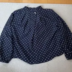 ユナイテッドアローズ ドット柄 ブラウス ネイビー - メルカリ