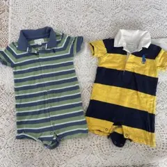 Ralph Lauren ラルフローレン　ロンパース 2枚セット　綿100%