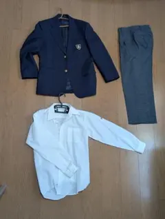 男子制服一式（ブレザー、ズボン、Yシャツ）、160cm前後