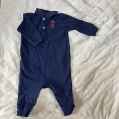 ラルフローレン ロンパース カバーオール ポロベア ネイビー 70 6M