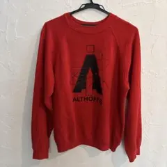 Hanes 90's L ヴィンテージロゴスエット　レッド