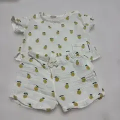 petit main レモン柄 ショートパンツ セットアップ 80