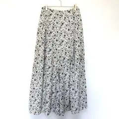 【ジーユー】GU 花柄 ワイドパンツ フレアパンツ XL 総柄