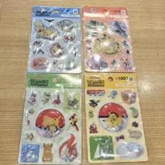 韓国 ダイソー ポケモン ウォーターシール シャカシャカシール 4種セット