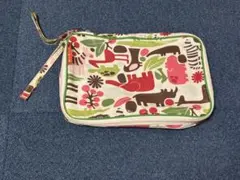 おむつポーチにも！！　動物柄ポーチ カラフル