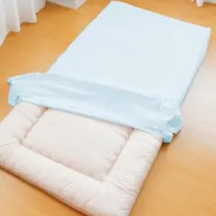 【未開封新品】フラットシーツ 敷布団カバー ダブル 厚手 厚地 綿100％ 日本