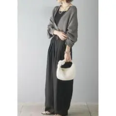 ESICA エシカ　グレー ジップアップ カーディガン♪